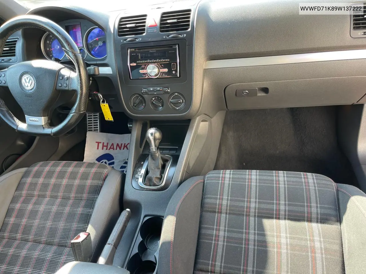 2009 Volkswagen Gti VIN: WVWFD71K89W137222 Lot: 64003525