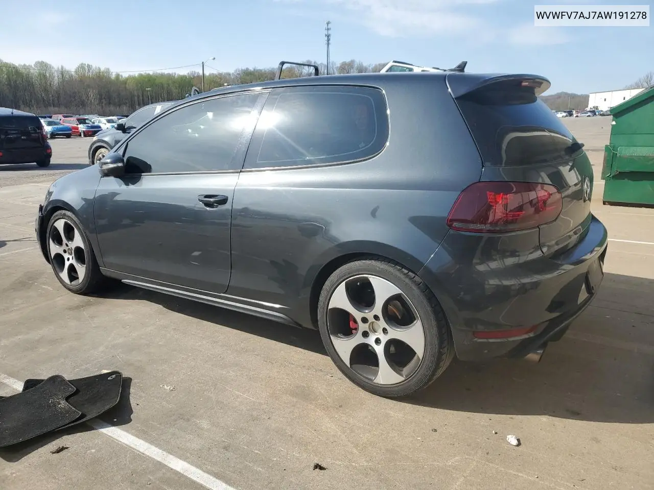 2010 Volkswagen Gti VIN: WVWFV7AJ7AW191278 Lot: 52124105