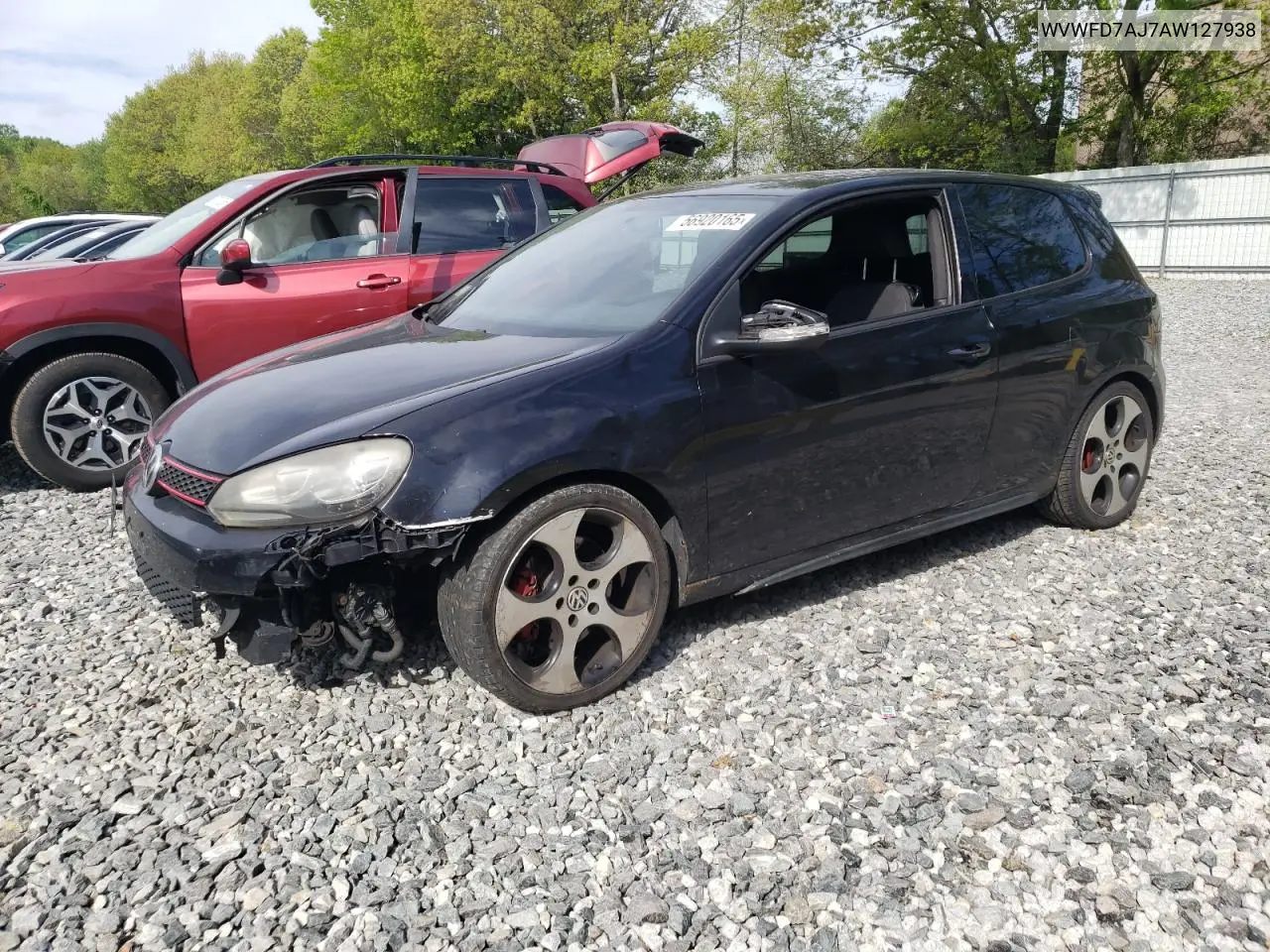 2010 Volkswagen Gti VIN: WVWFD7AJ7AW127938 Lot: 56920165