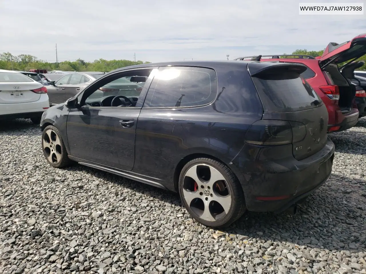 2010 Volkswagen Gti VIN: WVWFD7AJ7AW127938 Lot: 56920165