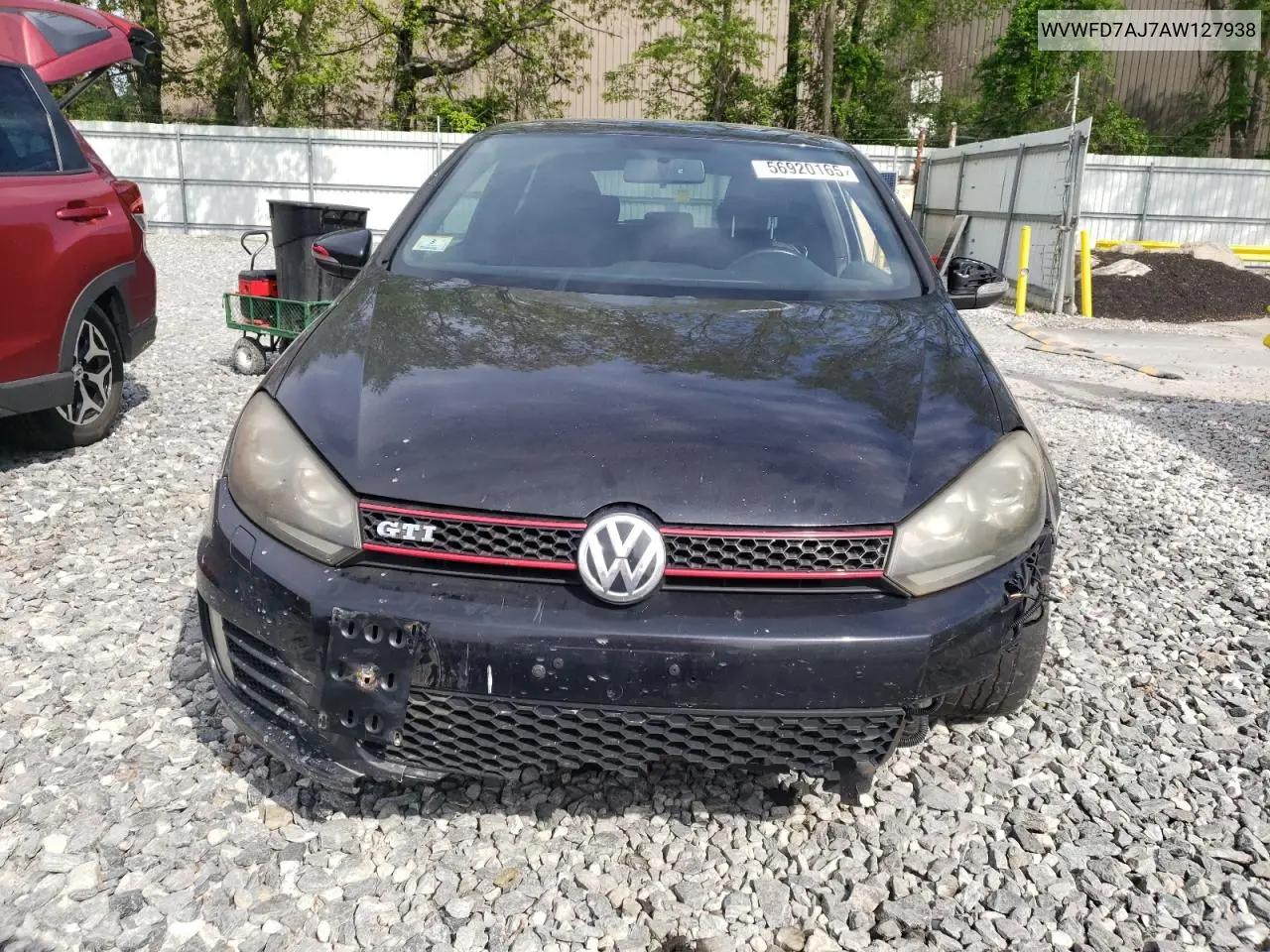 2010 Volkswagen Gti VIN: WVWFD7AJ7AW127938 Lot: 56920165