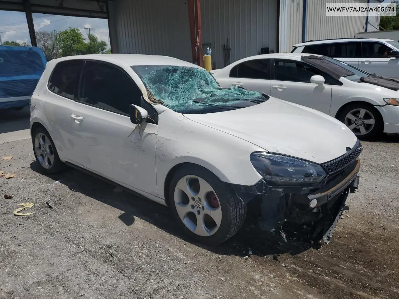 2010 Volkswagen Gti VIN: WVWFV7AJ2AW405674 Lot: 61256675