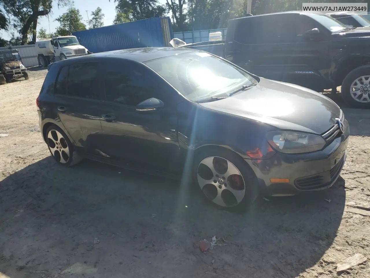 2010 Volkswagen Gti VIN: WVWHV7AJ1AW273449 Lot: 62354605