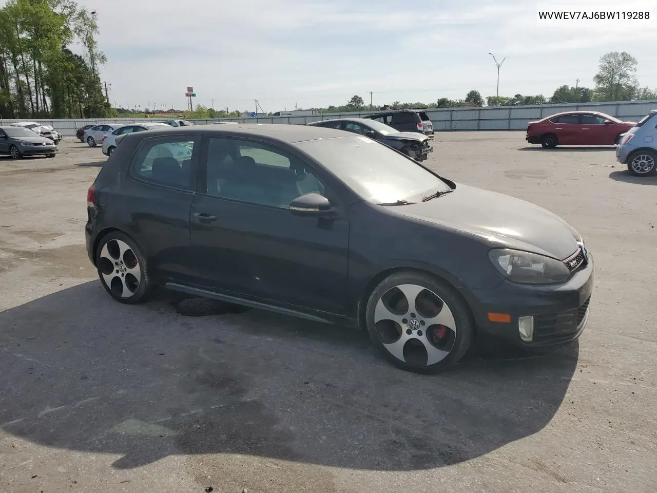 2011 Volkswagen Gti VIN: WVWEV7AJ6BW119288 Lot: 52587255