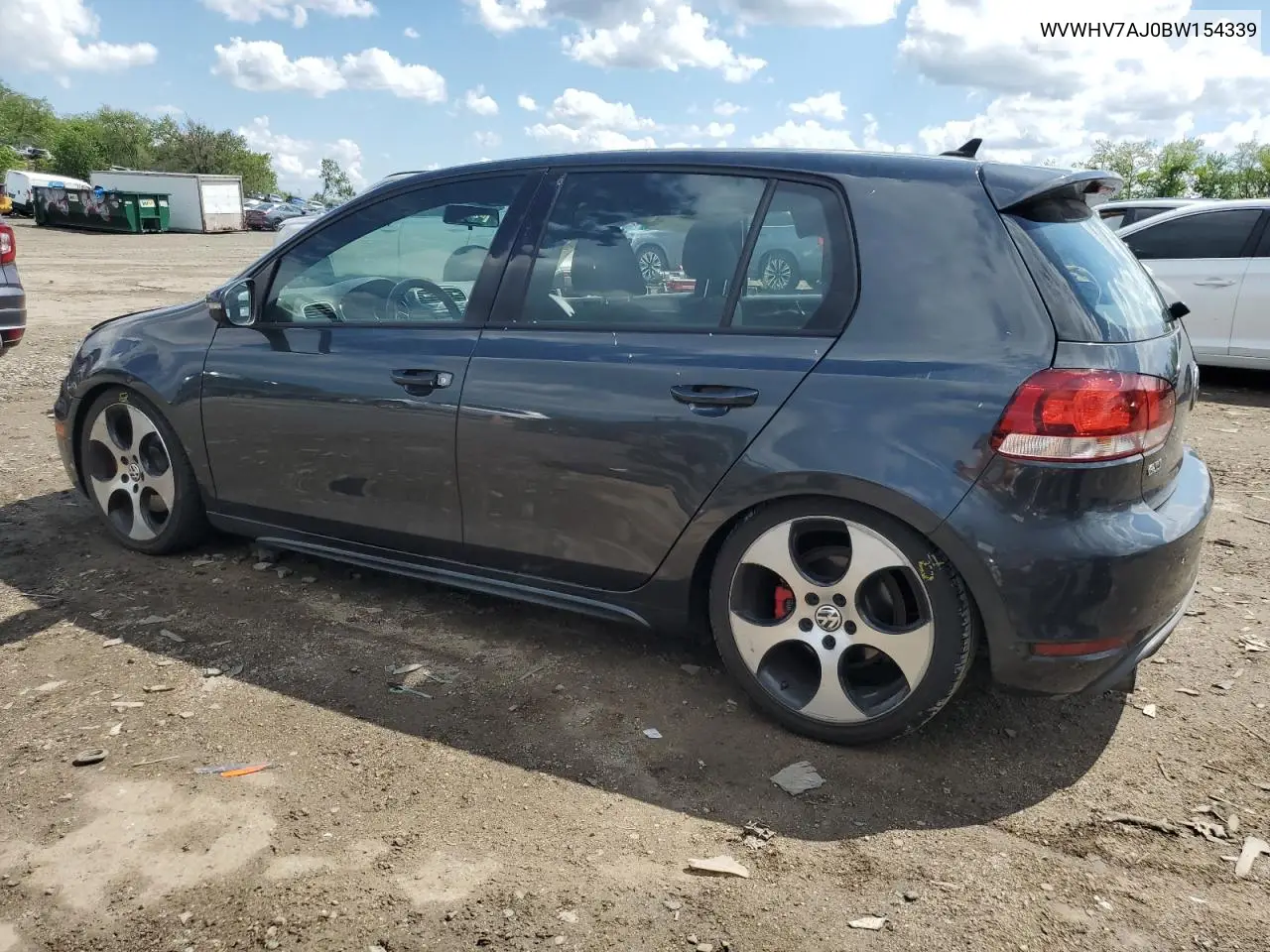 2011 Volkswagen Gti VIN: WVWHV7AJ0BW154339 Lot: 55910275