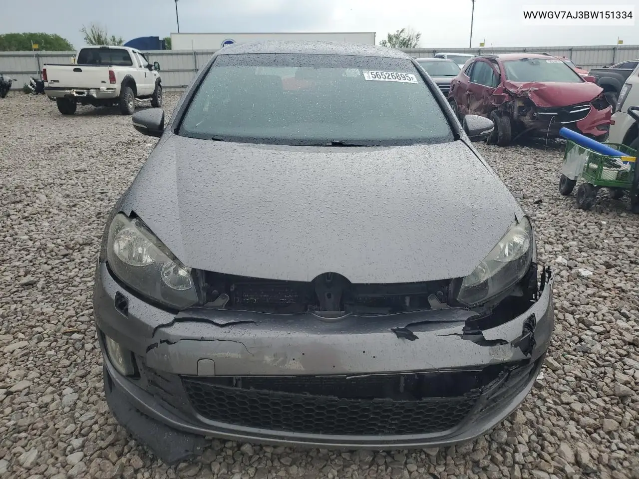 2011 Volkswagen Gti VIN: WVWGV7AJ3BW151334 Lot: 56526895