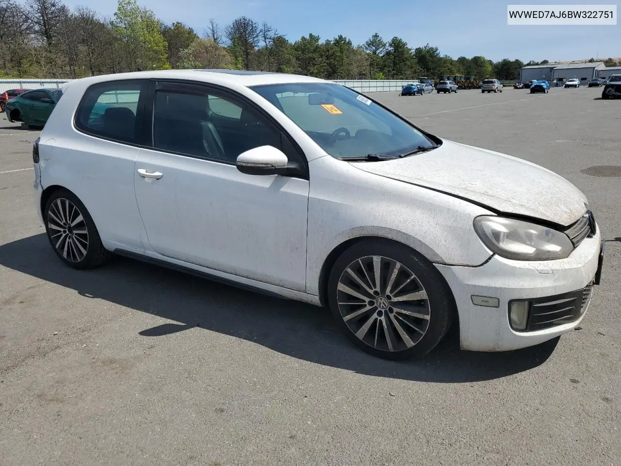 2011 Volkswagen Gti VIN: WVWED7AJ6BW322751 Lot: 56888215