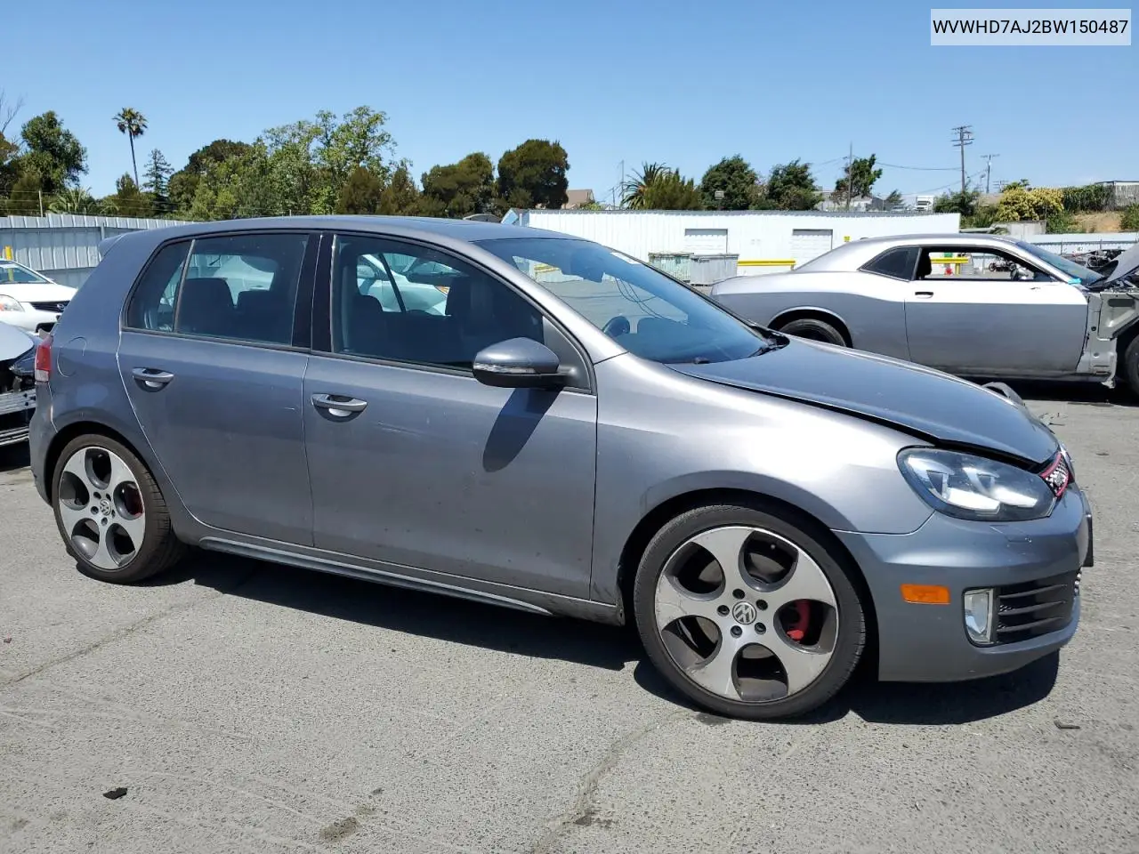 2011 Volkswagen Gti VIN: WVWHD7AJ2BW150487 Lot: 63340005