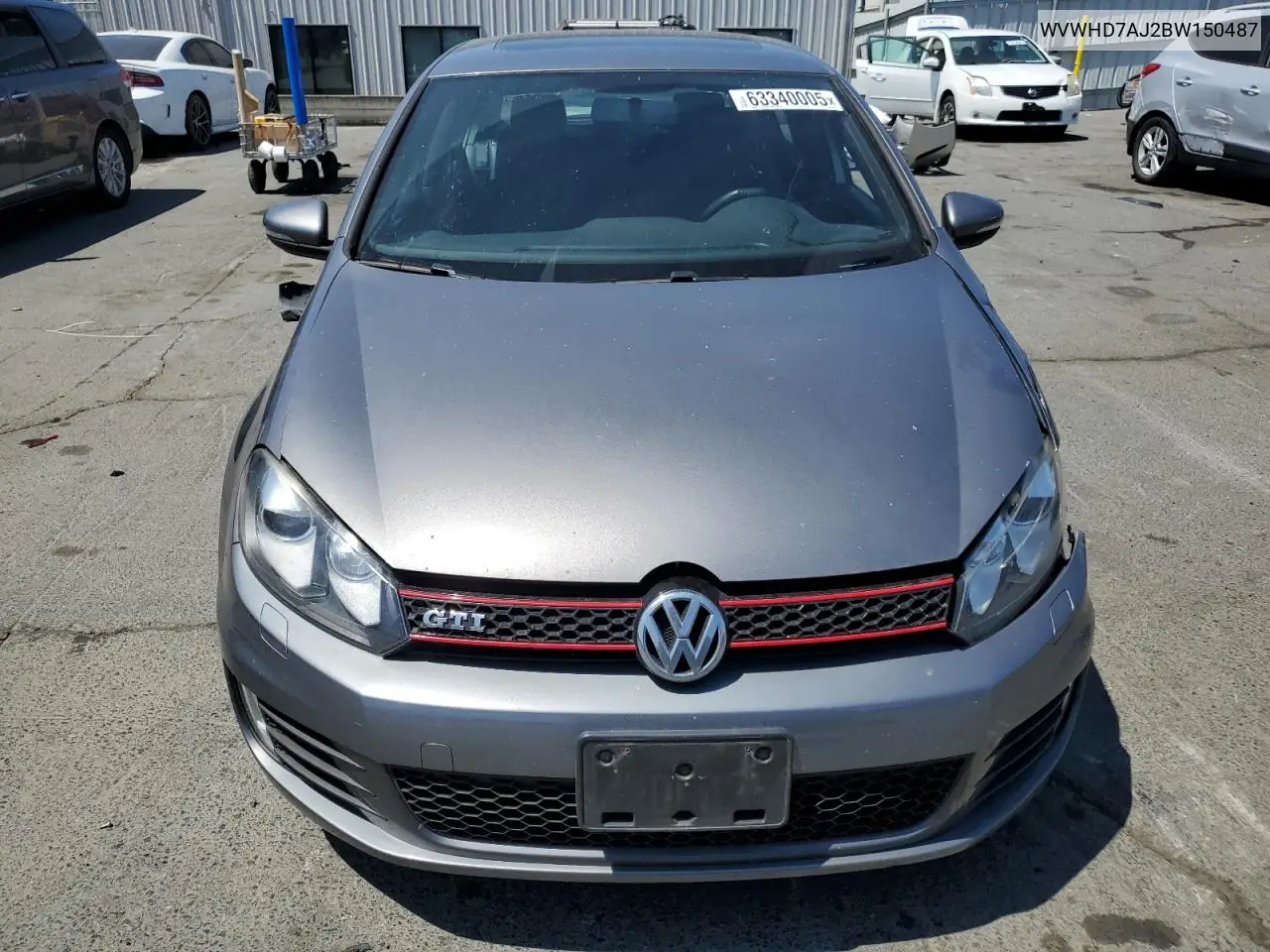2011 Volkswagen Gti VIN: WVWHD7AJ2BW150487 Lot: 63340005