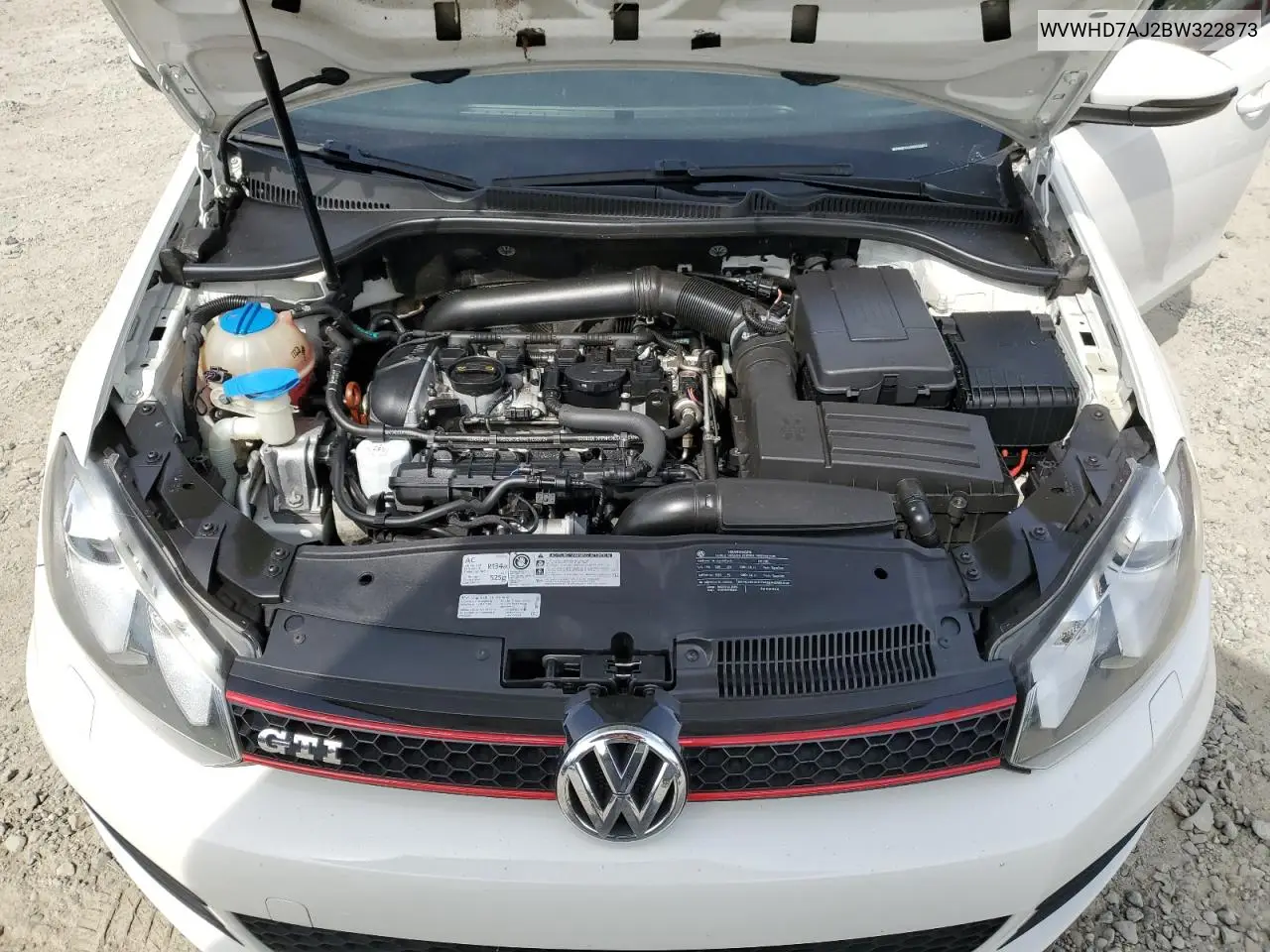 2011 Volkswagen Gti VIN: WVWHD7AJ2BW322873 Lot: 65606525