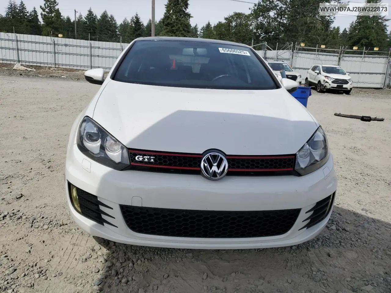 2011 Volkswagen Gti VIN: WVWHD7AJ2BW322873 Lot: 65606525