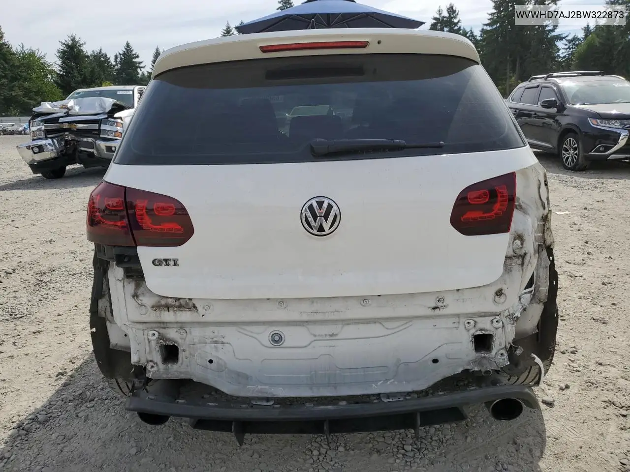 2011 Volkswagen Gti VIN: WVWHD7AJ2BW322873 Lot: 65606525