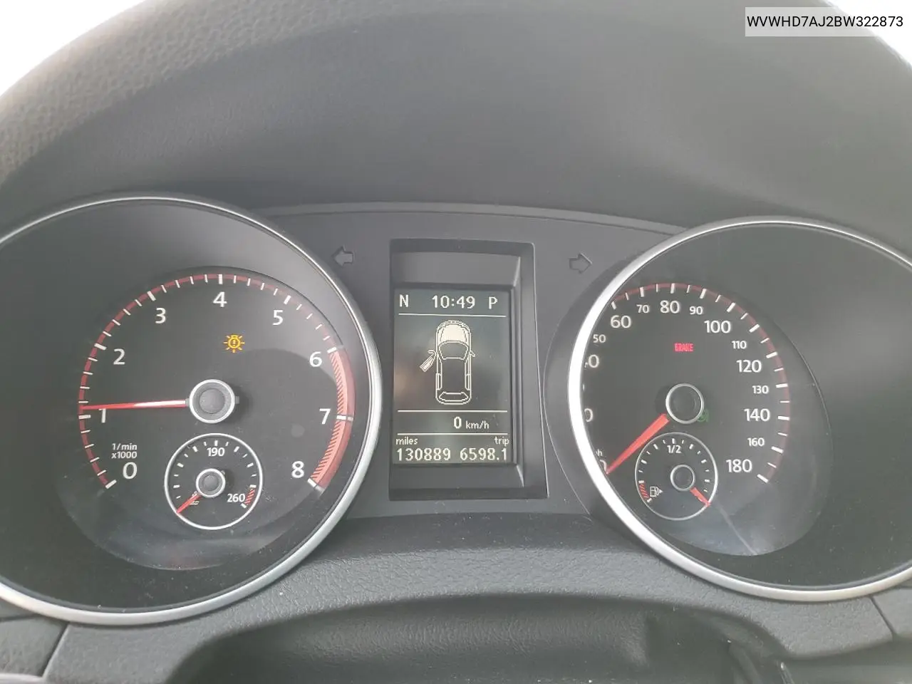 2011 Volkswagen Gti VIN: WVWHD7AJ2BW322873 Lot: 65606525