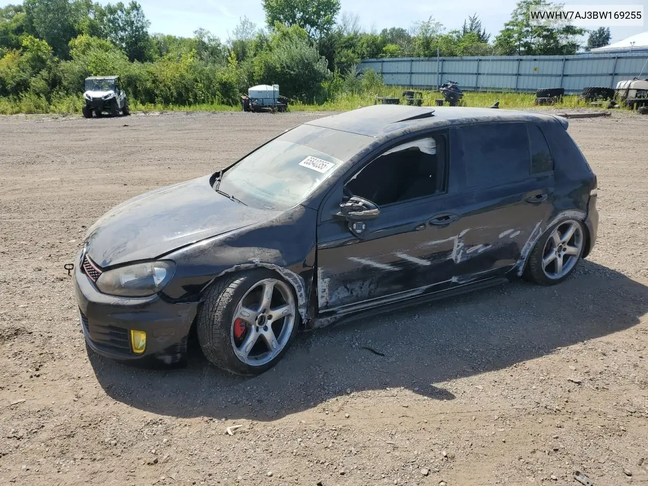 2011 Volkswagen Gti VIN: WVWHV7AJ3BW169255 Lot: 65840355
