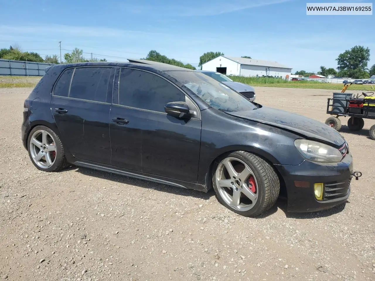 2011 Volkswagen Gti VIN: WVWHV7AJ3BW169255 Lot: 65840355