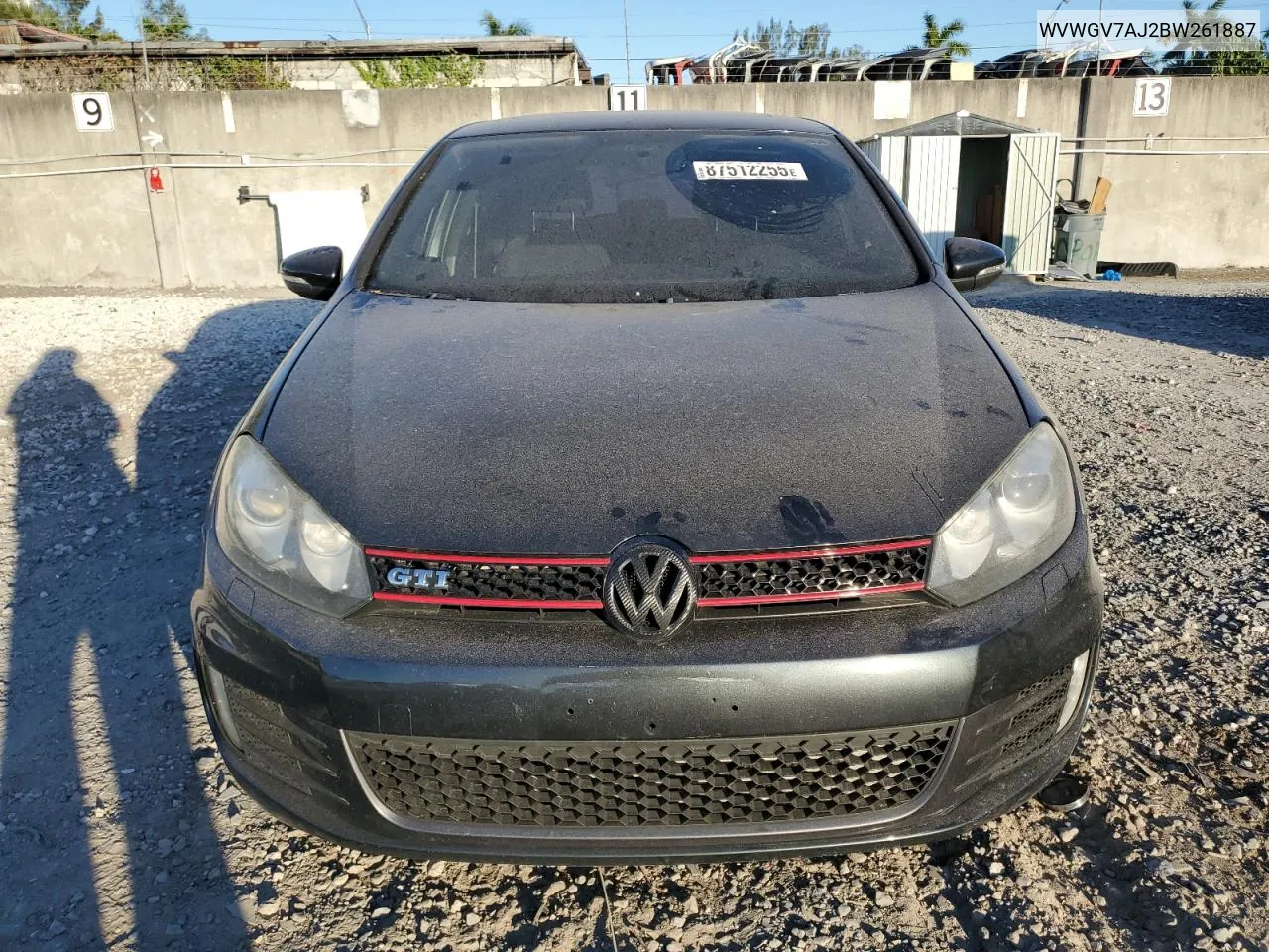 2011 Volkswagen Gti VIN: WVWGV7AJ2BW261887 Lot: 87512255