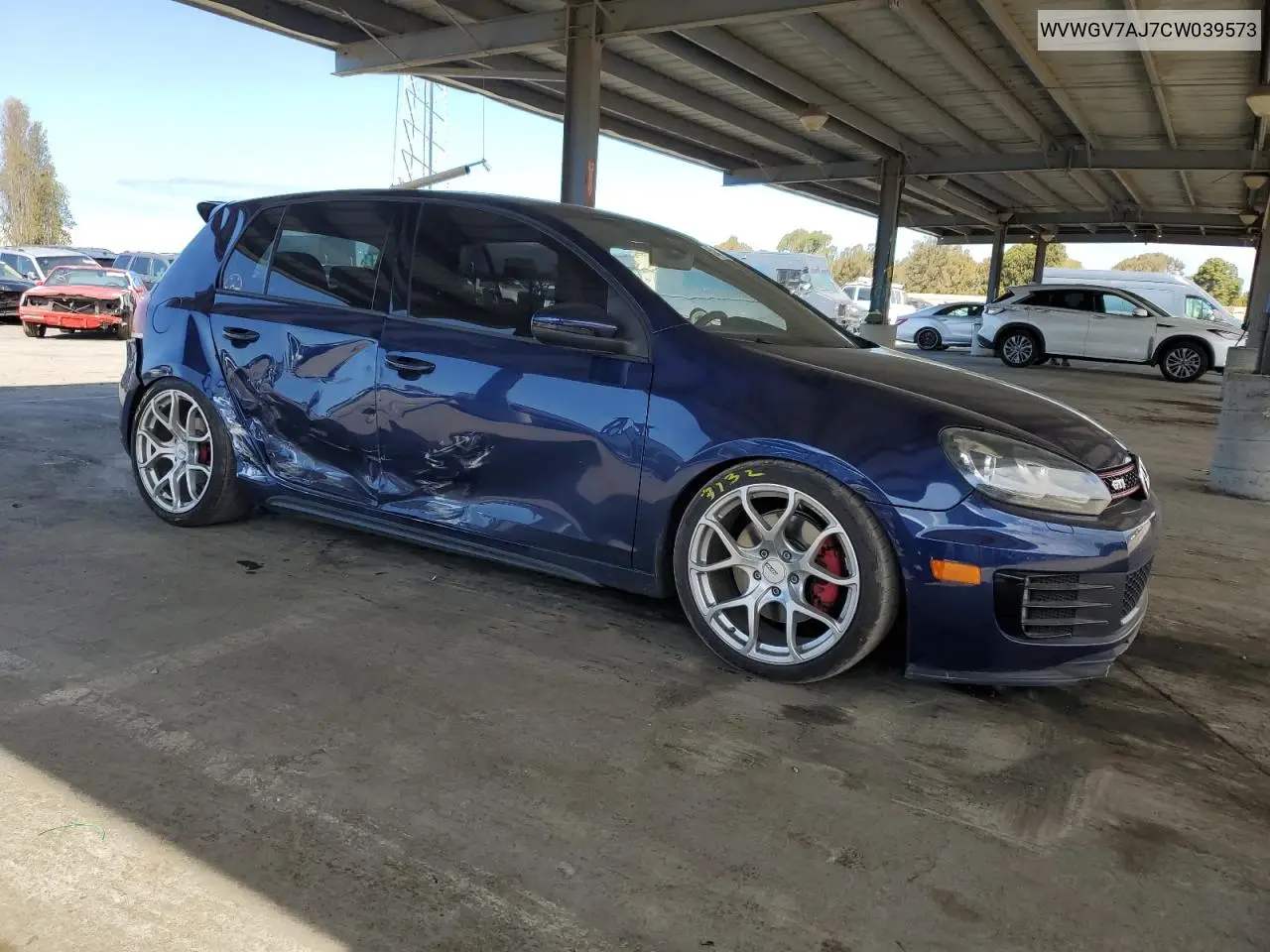 2012 Volkswagen Gti VIN: WVWGV7AJ7CW039573 Lot: 52460365