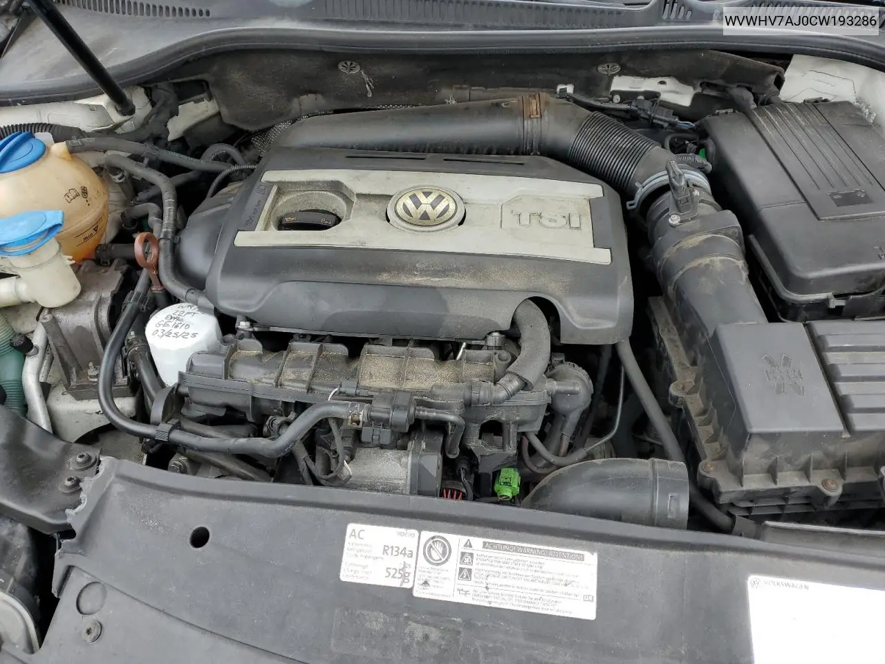 2012 Volkswagen Gti VIN: WVWHV7AJ0CW193286 Lot: 53337005
