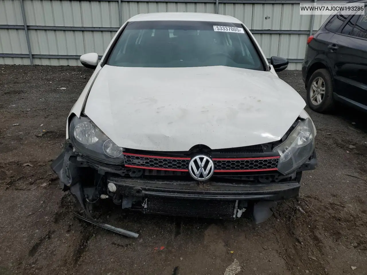 2012 Volkswagen Gti VIN: WVWHV7AJ0CW193286 Lot: 53337005