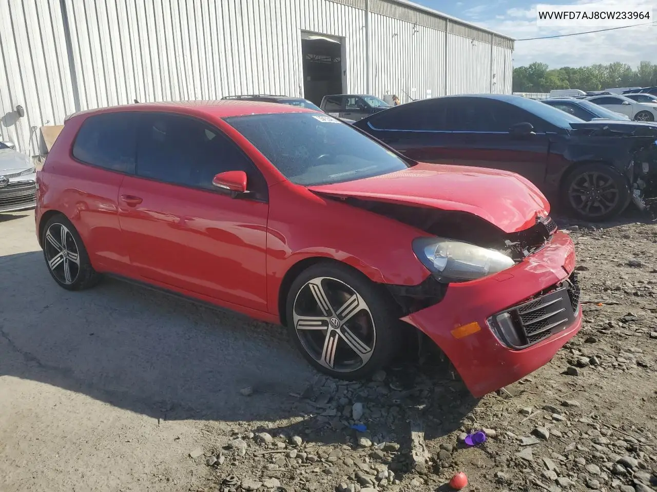 2012 Volkswagen Gti VIN: WVWFD7AJ8CW233964 Lot: 55433465