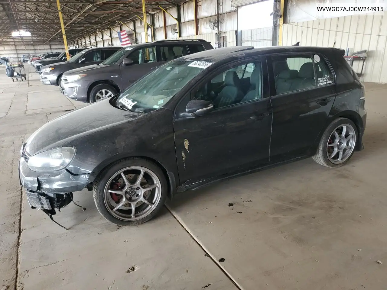 2012 Volkswagen Gti VIN: WVWGD7AJ0CW244915 Lot: 56742855