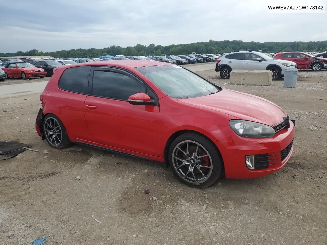 2012 Volkswagen Gti VIN: WVWEV7AJ7CW178142 Lot: 61077795