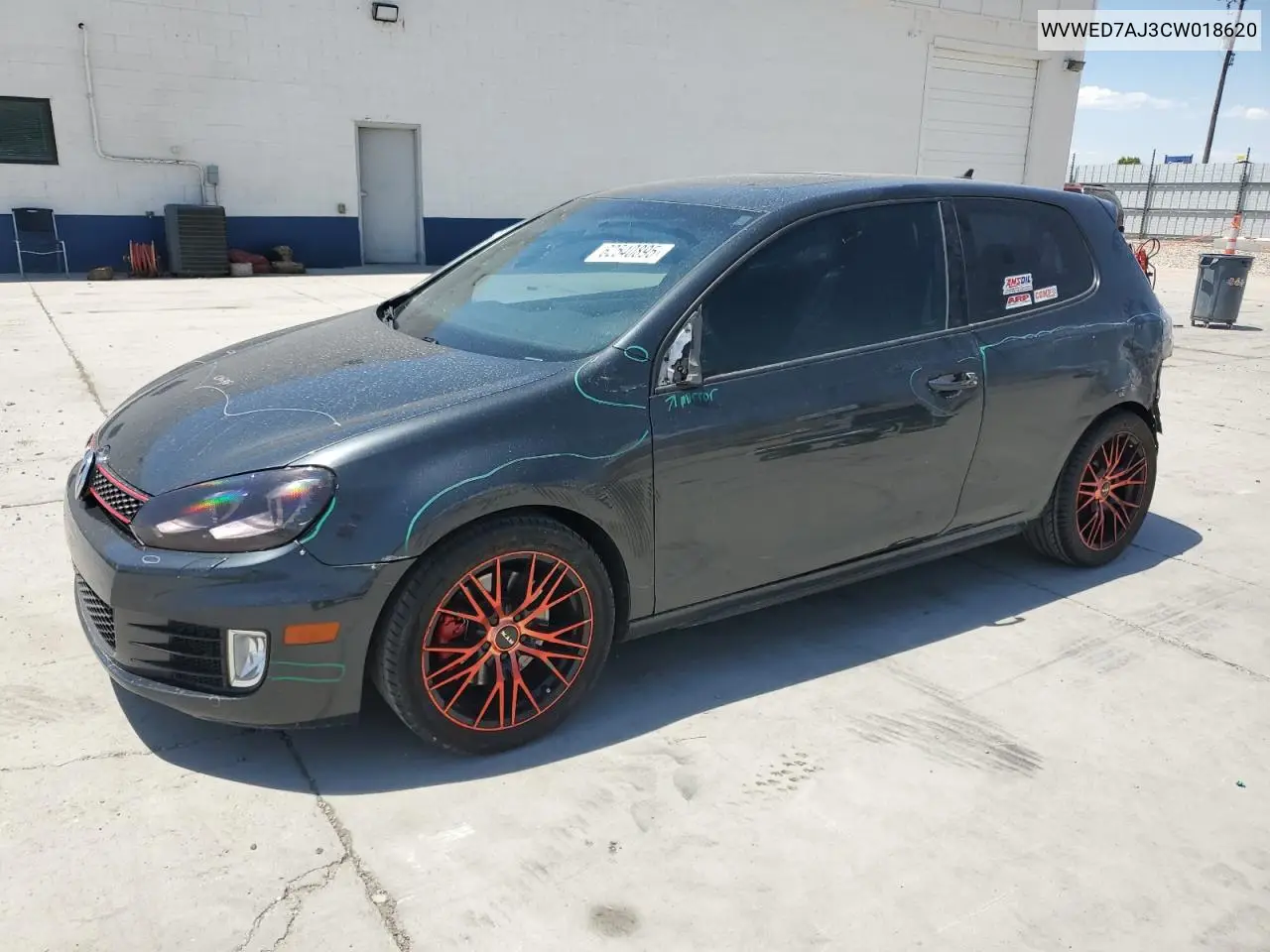 2012 Volkswagen Gti VIN: WVWED7AJ3CW018620 Lot: 62540895