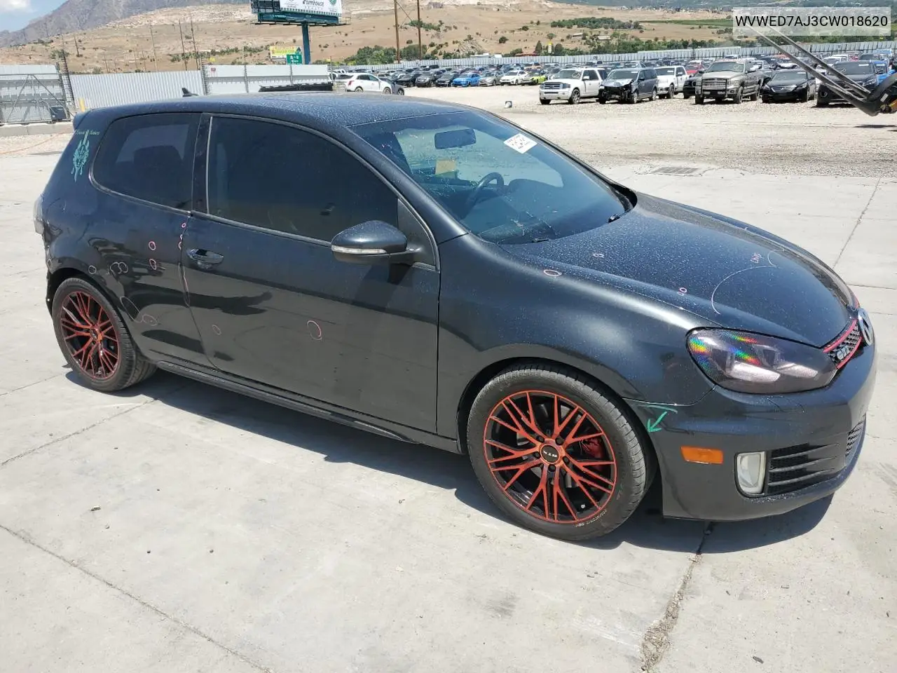 2012 Volkswagen Gti VIN: WVWED7AJ3CW018620 Lot: 62540895