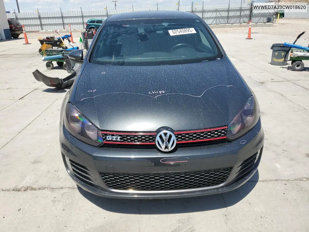2012 Volkswagen Gti VIN: WVWED7AJ3CW018620 Lot: 62540895