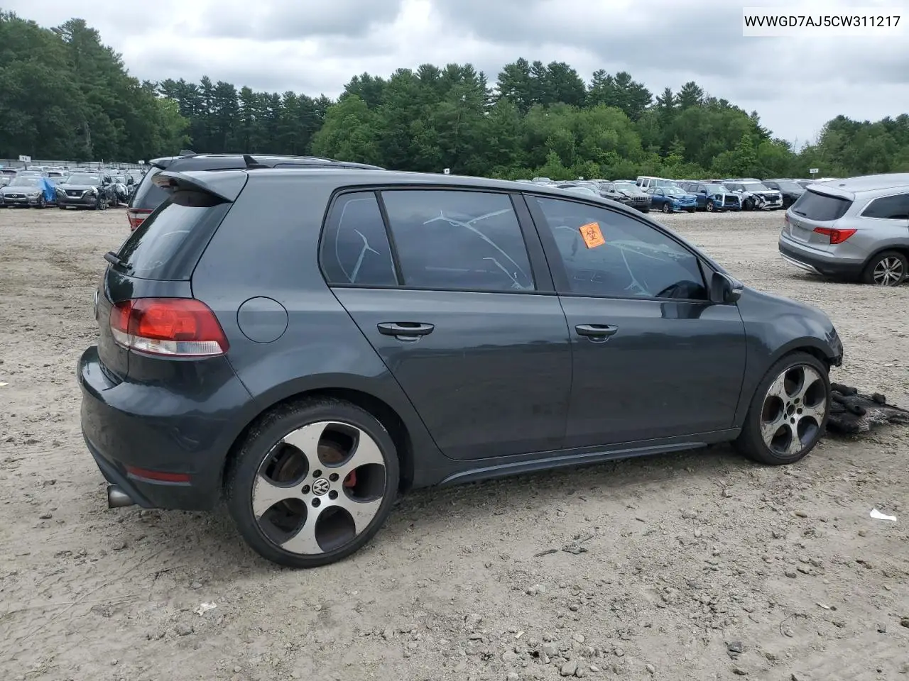 2012 Volkswagen Gti VIN: WVWGD7AJ5CW311217 Lot: 64362085