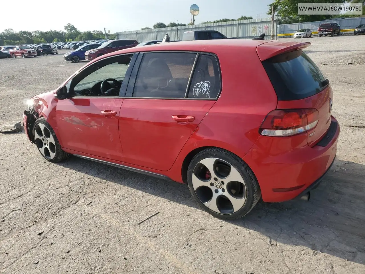 2012 Volkswagen Gti VIN: WVWHV7AJ6CW190750 Lot: 65778235