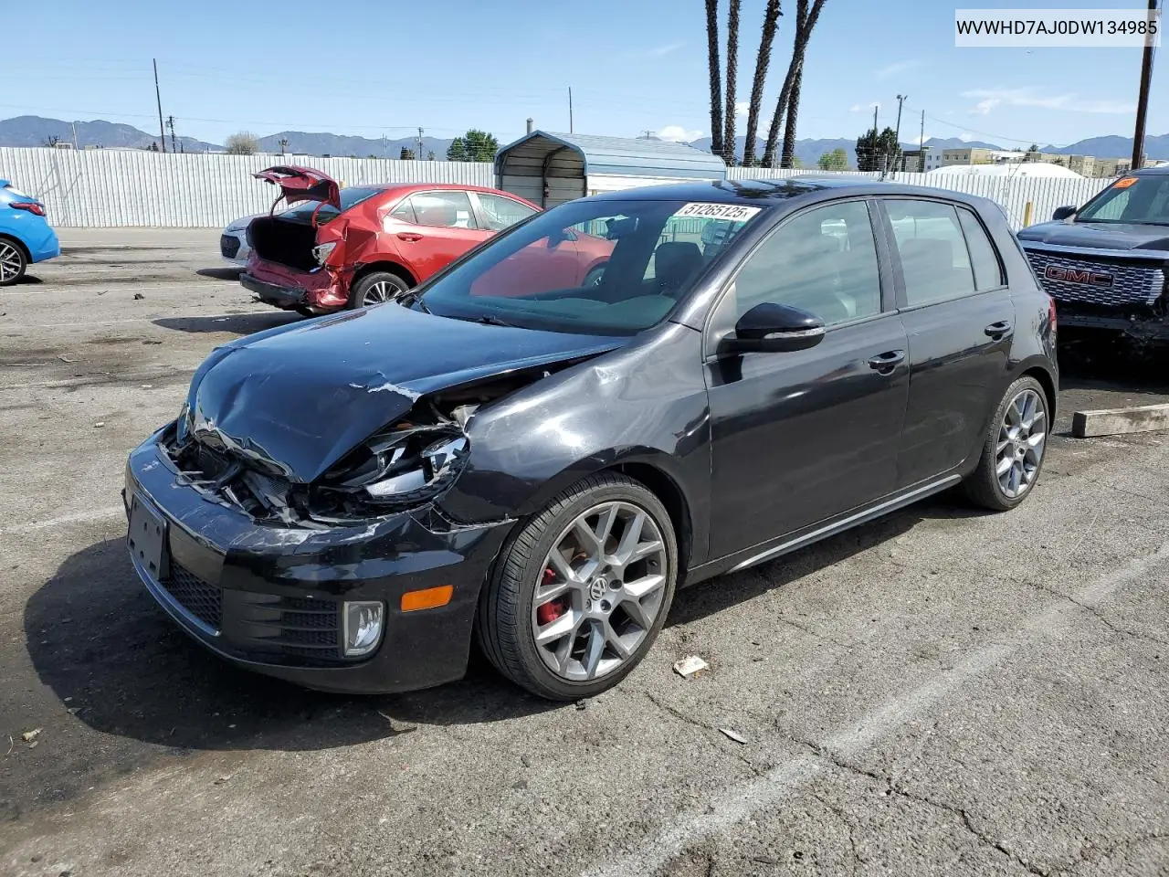 2013 Volkswagen Gti VIN: WVWHD7AJ0DW134985 Lot: 51265125