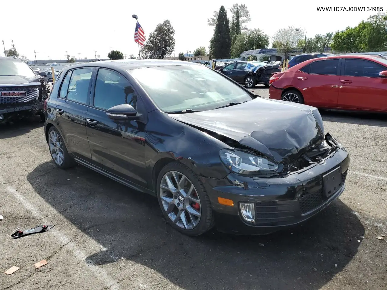 2013 Volkswagen Gti VIN: WVWHD7AJ0DW134985 Lot: 51265125