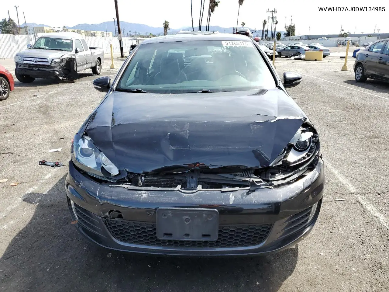 2013 Volkswagen Gti VIN: WVWHD7AJ0DW134985 Lot: 51265125