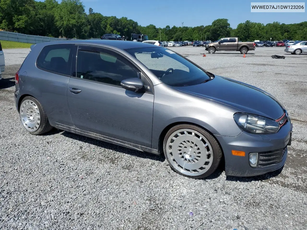 2013 Volkswagen Gti VIN: WVWED7AJ1DW123206 Lot: 53121935