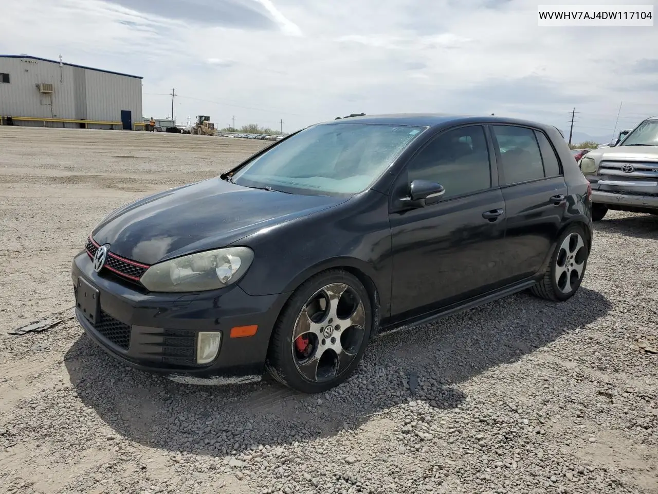 2013 Volkswagen Gti VIN: WVWHV7AJ4DW117104 Lot: 56556965