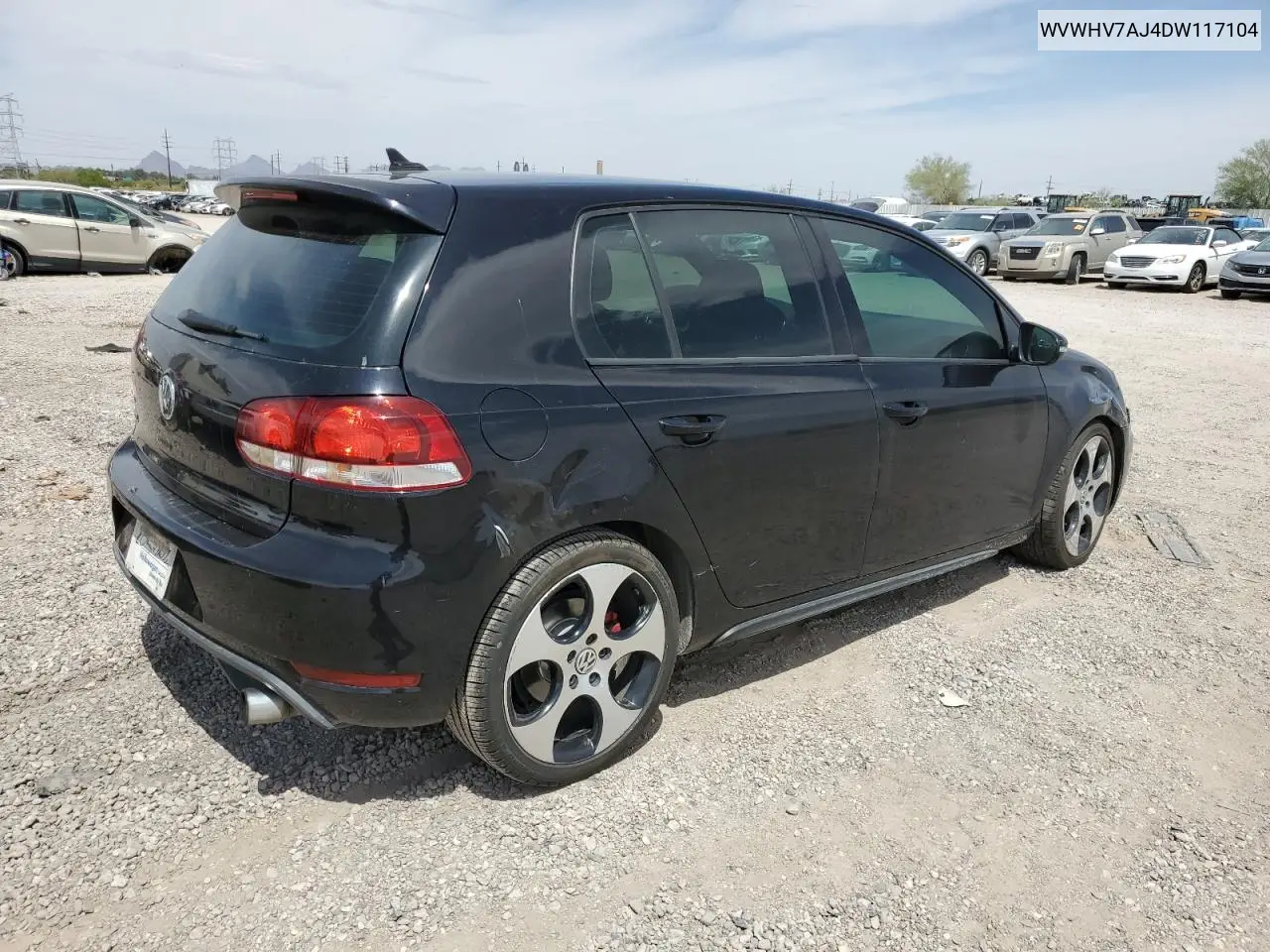 2013 Volkswagen Gti VIN: WVWHV7AJ4DW117104 Lot: 56556965