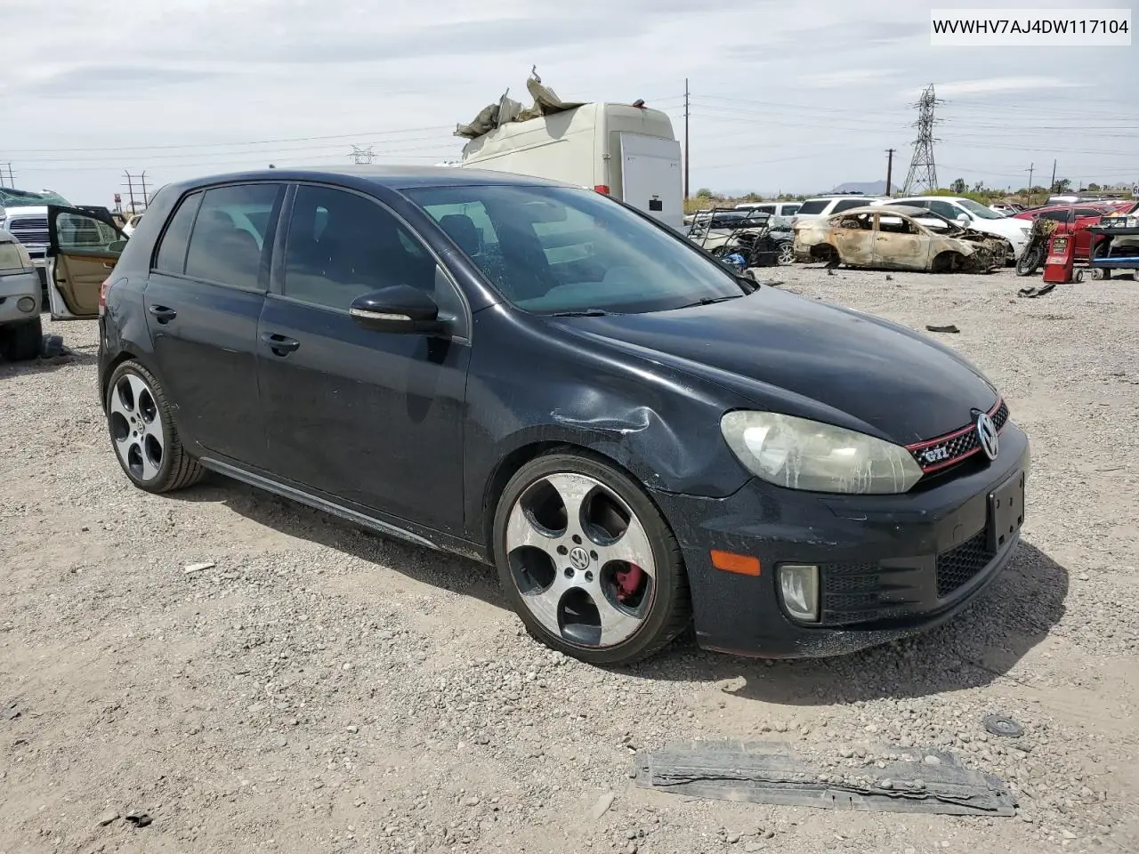 2013 Volkswagen Gti VIN: WVWHV7AJ4DW117104 Lot: 56556965