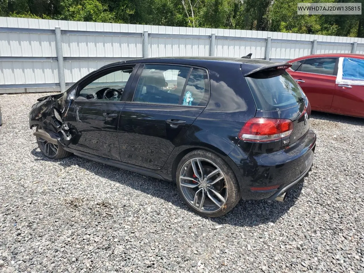2013 Volkswagen Gti VIN: WVWHD7AJ2DW135815 Lot: 62497915