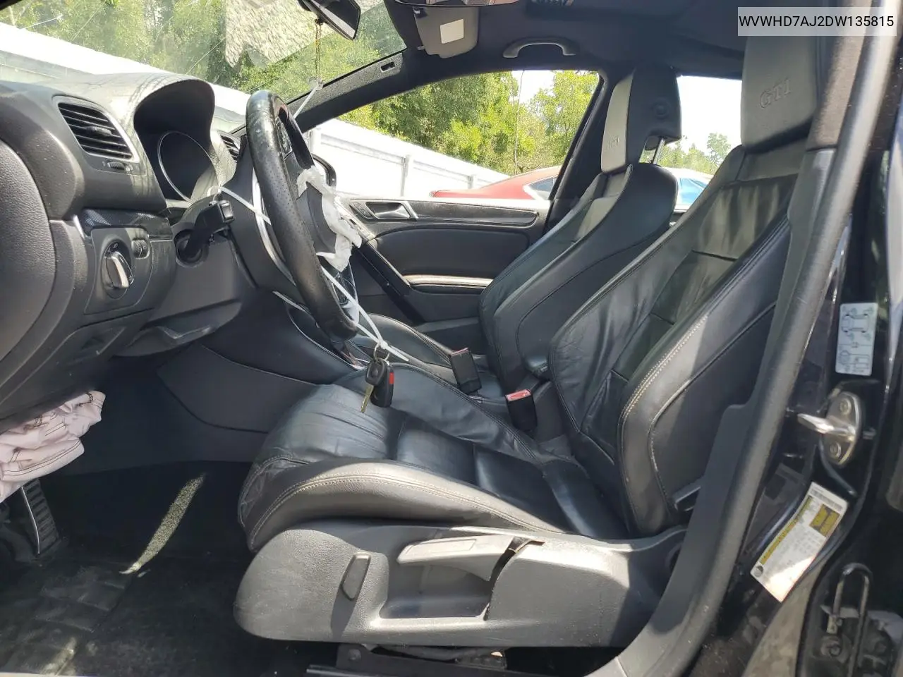 2013 Volkswagen Gti VIN: WVWHD7AJ2DW135815 Lot: 62497915