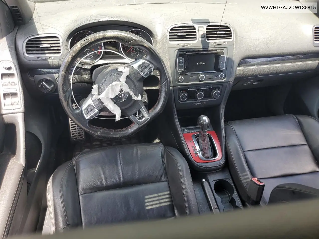 2013 Volkswagen Gti VIN: WVWHD7AJ2DW135815 Lot: 62497915
