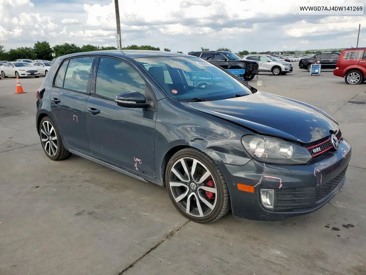 2013 Volkswagen Gti VIN: WVWGD7AJ4DW141269 Lot: 62604315