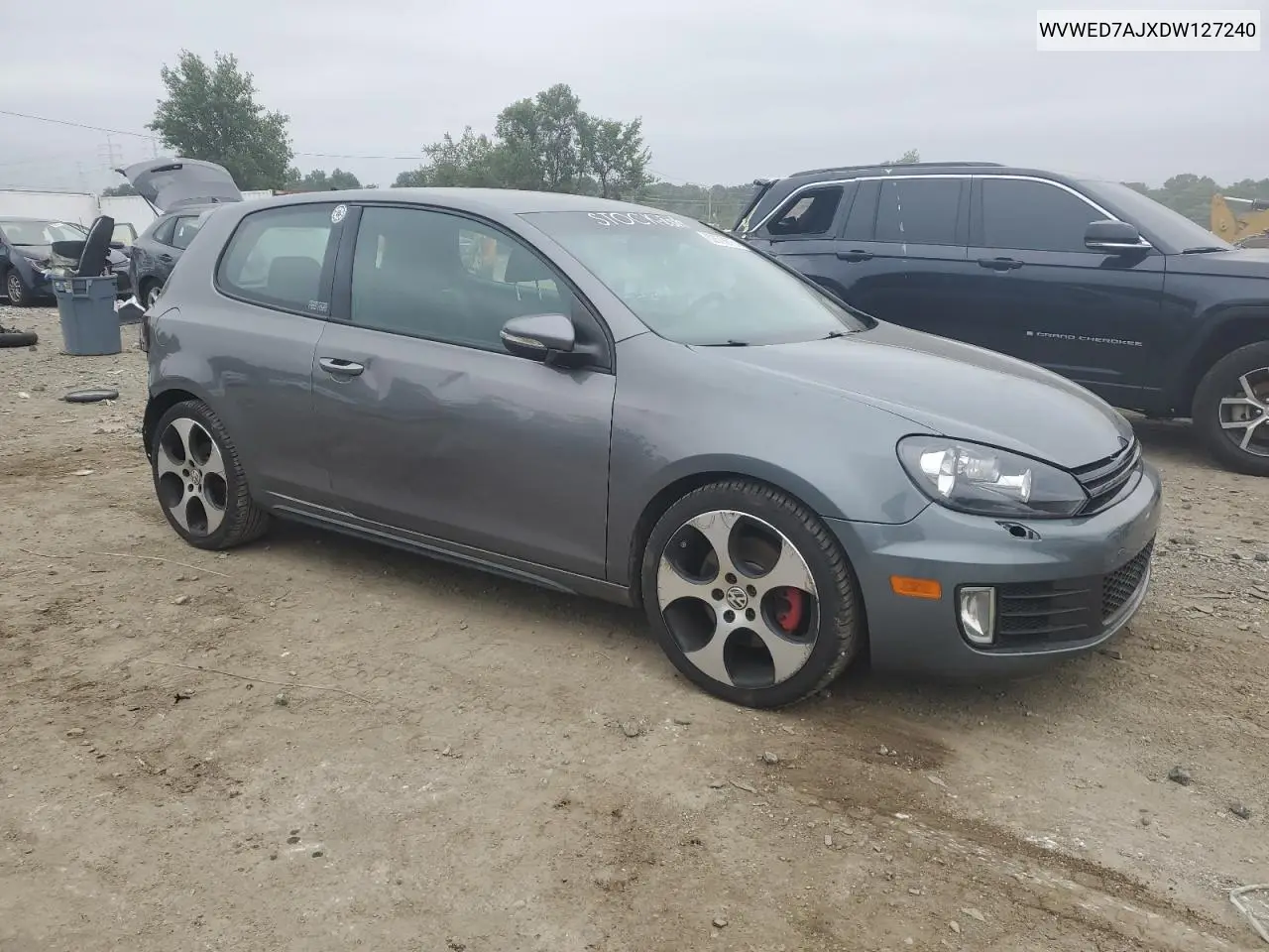 2013 Volkswagen Gti VIN: WVWED7AJXDW127240 Lot: 62678875