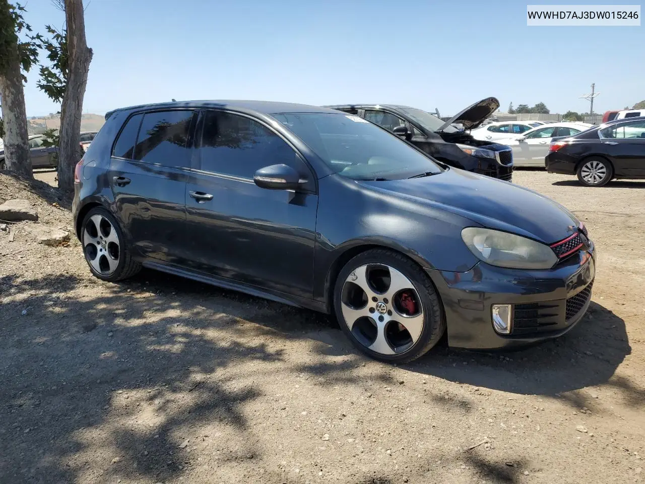2013 Volkswagen Gti VIN: WVWHD7AJ3DW015246 Lot: 62873975