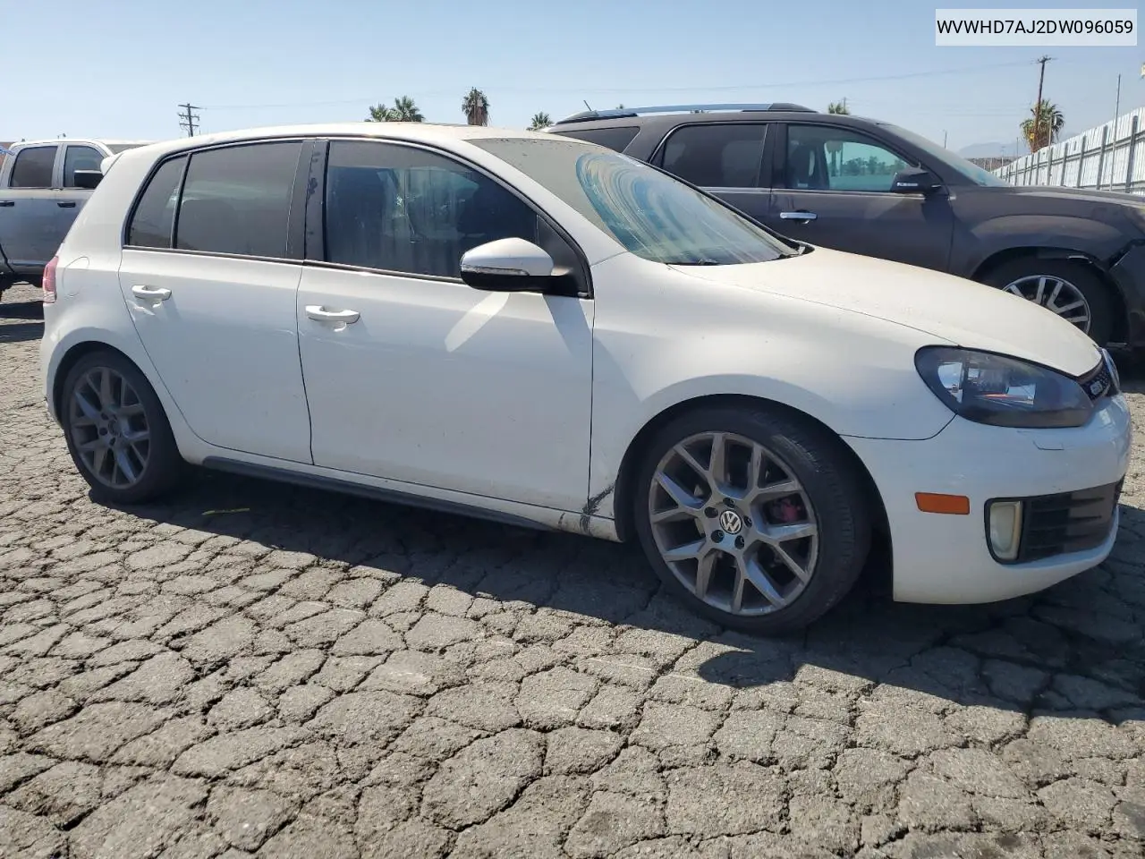 2013 Volkswagen Gti VIN: WVWHD7AJ2DW096059 Lot: 62917565