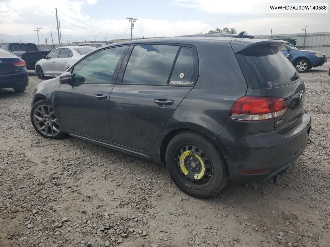 2013 Volkswagen Gti VIN: WVWHD7AJ9DW140588 Lot: 63110285