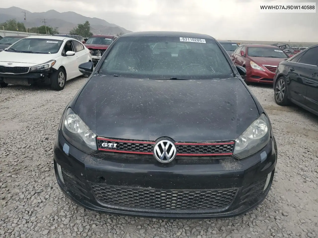 2013 Volkswagen Gti VIN: WVWHD7AJ9DW140588 Lot: 63110285