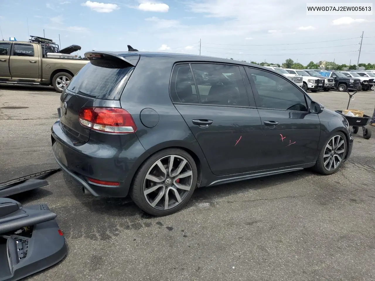 2014 Volkswagen Gti VIN: WVWGD7AJ2EW005613 Lot: 65950775