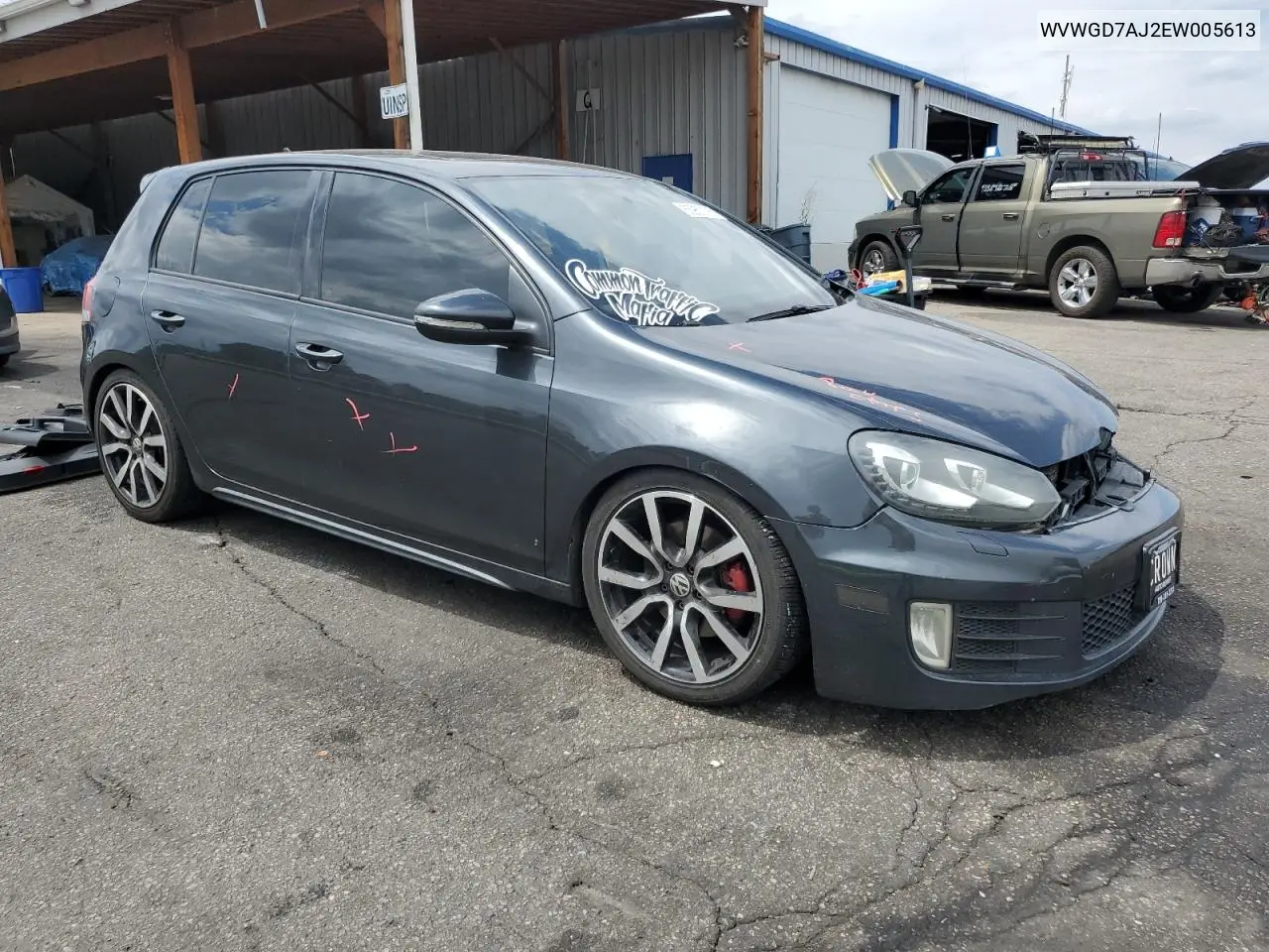 2014 Volkswagen Gti VIN: WVWGD7AJ2EW005613 Lot: 65950775