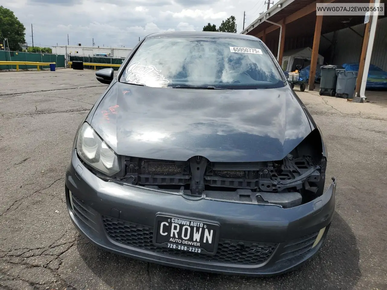 2014 Volkswagen Gti VIN: WVWGD7AJ2EW005613 Lot: 65950775